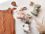 *NEW OPTIONS* Bitzy Pal Natural Rubber Pacifier & Plush: Bear