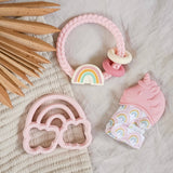 *NEW OPTION* Itzy Mitt™ Silicone Teething Mitts: Highland Cow