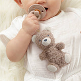 *NEW OPTIONS* Bitzy Pal Natural Rubber Pacifier & Plush: Bear