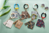 Silicone Wristlet Wallet Keychain - Cute Card Holder Case: Lepoard