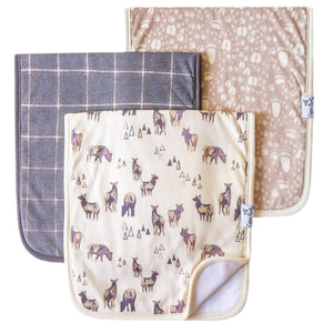 Burp Cloth Set Timber