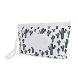 Take & Travel™ Pouch Reusable Wipes Case: Cactus