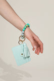 Silicone Case Case - Wallet Keychain Bracelet Card Holder: Orange