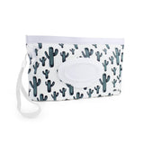 Take & Travel™ Pouch Reusable Wipes Case: Cactus