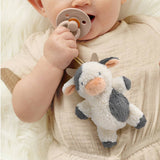 *NEW OPTIONS* Bitzy Pal Natural Rubber Pacifier & Plush: Bear