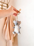 *NEW OPTIONS* Bitzy Pal Natural Rubber Pacifier & Plush: Bear