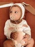 *NEW OPTIONS* Bitzy Pal Natural Rubber Pacifier & Plush: Bear