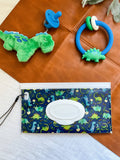 Take & Travel™ Pouch Reusable Wipes Case: Cactus