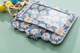 Silicone Wristlet Wallet Keychain - Cute Card Holder Case: Lepoard