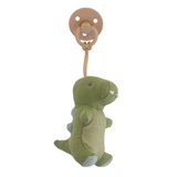 *NEW OPTIONS* Bitzy Pal Natural Rubber Pacifier & Plush: Bear