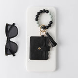 Silicone Case Case - Wallet Keychain Bracelet Card Holder: Orange