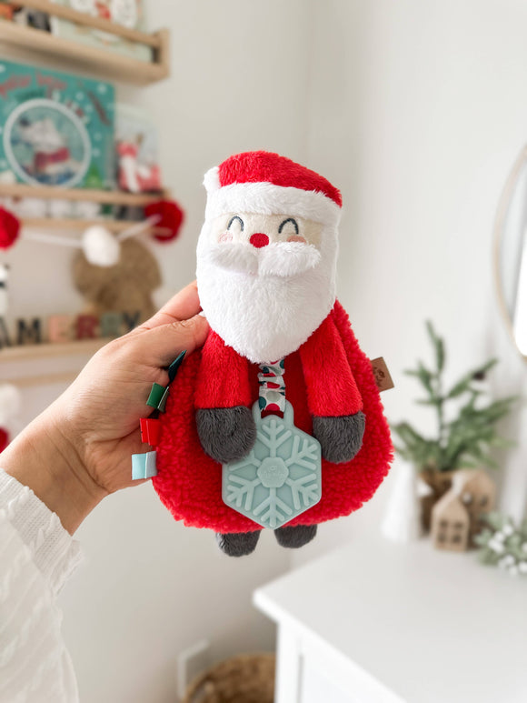 Holiday Santa Itzy Lovey™ Plush + Teether Toy no