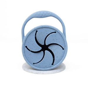 Silicone Collapsible Snack Cup Slate Speckled