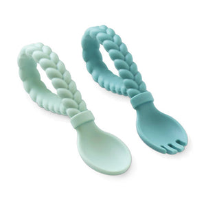 Sweetie Spoons™ Spoon + Fork Set Mint