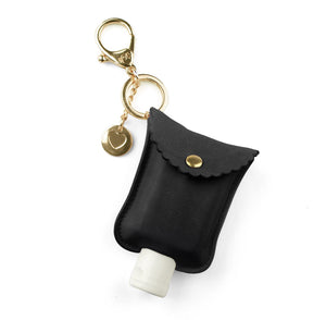 Cute 'n Clean™ Hand Sanitizer Charm Keychain Black
