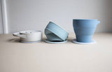 Silicone Collapsible Snack Cup Slate Speckled