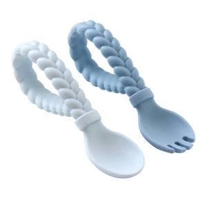 Sweetie Spoons™ Spoon + Fork Set Blue